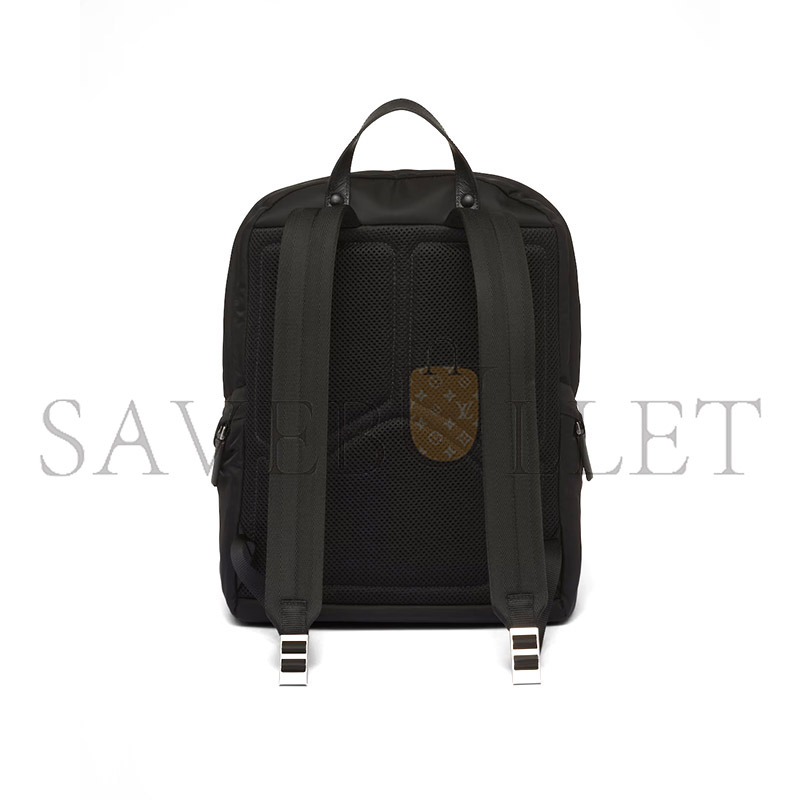PRADA RE-NYLON AND SAFFIANO LEATHER BACKPACK 2VZ104 (39*30*17cm) 